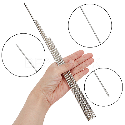 6Pcs 3 Styles Sewing Steel Needles FIND-WR0012-51-1