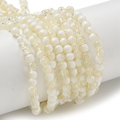 Crackle Glass Beads Strands GLAA-U001-4mm-11-1