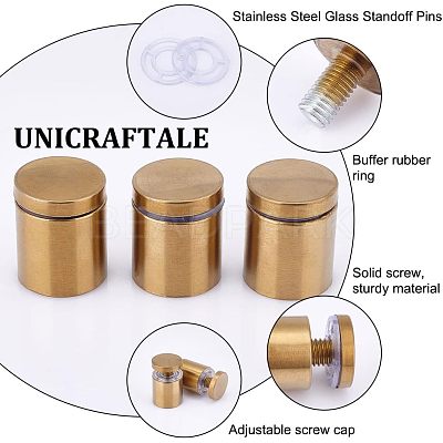 304 Stainless Steel Glass Standoff Pins FIND-WH0112-97G-1