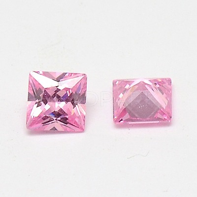 Mixed Grade A Square Shaped Cubic Zirconia Pointed Back Cabochons X-ZIRC-M004-7x7mm-1