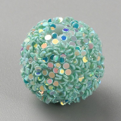 Opaque Acrylic Beads MACR-WH0010-12K-1