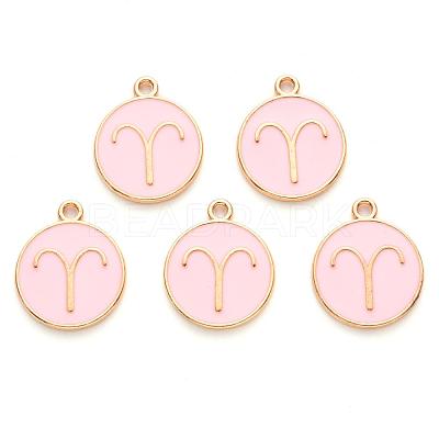 Alloy Enamel Pendants X-ENAM-S124-01A-09A-1
