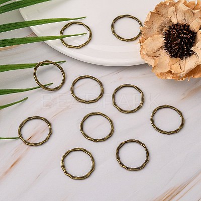 Tibetan Style Linking Rings LS-PALLOY-A017-AB-FF-1