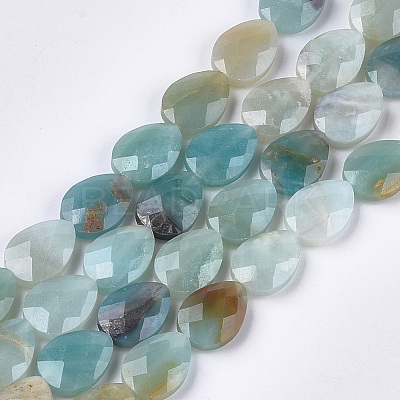 Natural Flower Amazonite Beads Strands X-G-S354-01-1