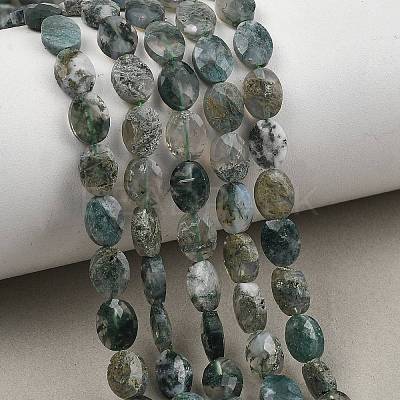 Natural Moss Agate Beads Strands G-H349-A01-22-1