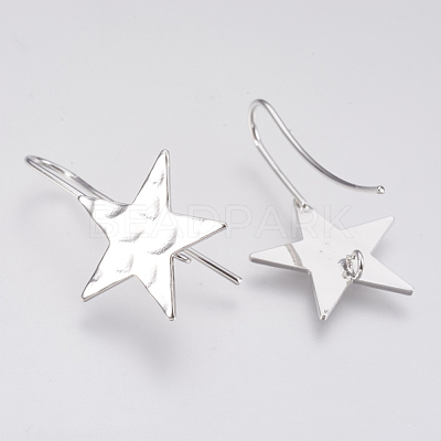 Brass Stud Earring Findings KK-T027-63P-1