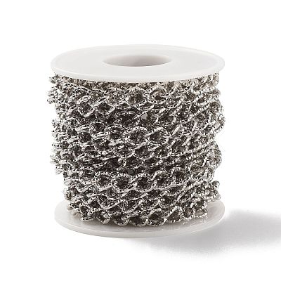 Tarnish Resistant 304 Stainless Steel Curb Chains CHS-E005-01P-1