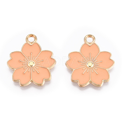 Alloy Enamel Pendants ENAM-S121-115K-1