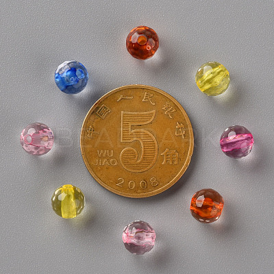 Transparent Acrylic Beads TACR-S154-11A-1