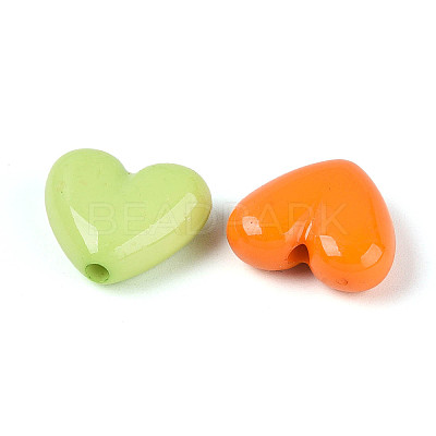 Opaque Acrylic Beads OACR-Q197-09-1