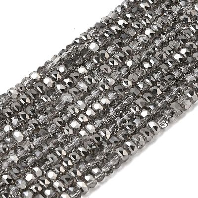 Electroplate Glass Beads Strands GLAA-Q105-03Q-1