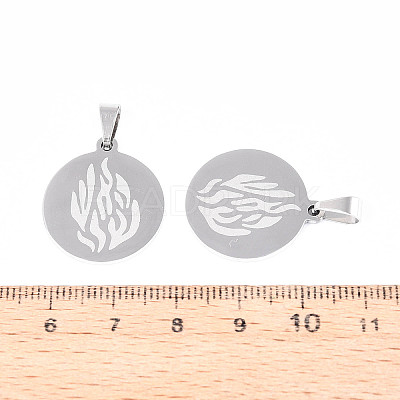 201 Stainless Steel Pendants STAS-T073-36P-1
