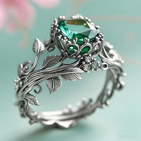 Zinc Alloy & Rhinestone Finger Rings FS-WG73E81-11-1
