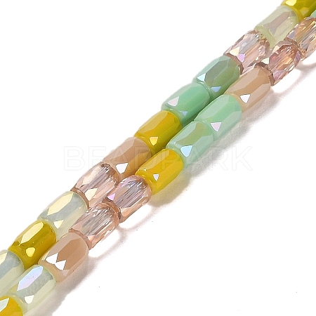 Electroplate Glass Beads Strands EGLA-D030-08H-1