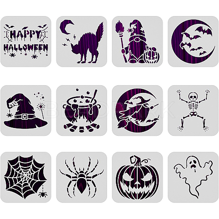 Plastic Painting Stencils Sets DIY-WH0172-707-1