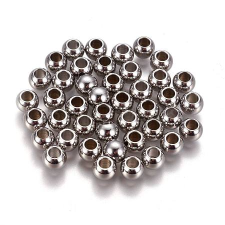 Tarnish Resistant 304 Stainless Steel Spacer Beads X-STAS-L222-42C-P-1