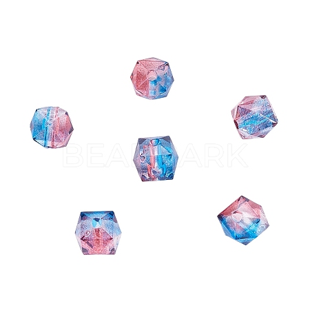 Two Tone Transparent Spray Painted Acrylic Bead LS-X-ACRP-T005-26C-1