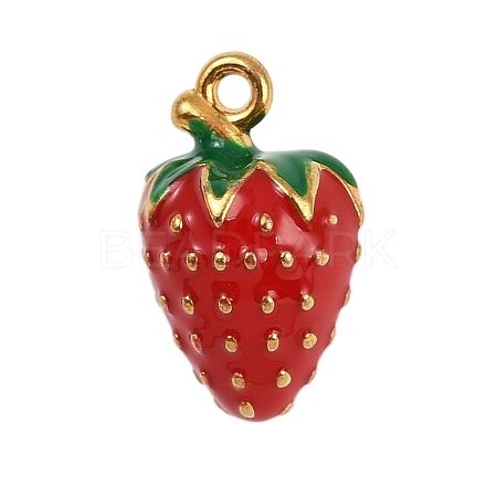 304 Stainless Steel Enamel Pendants STAS-P402-02B-01-1