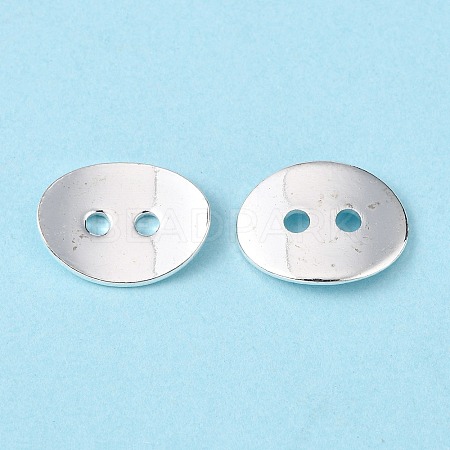 Brass Button Clasps KK-G080-S-1