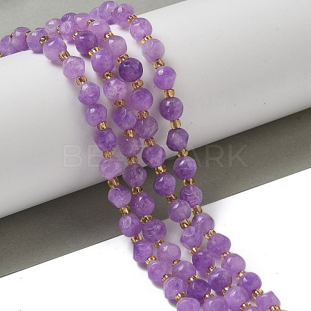 Natural Lavender Amethyst Beads Strands G-K387-A14-01-1