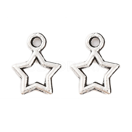 Tibetan Style Alloy Star Charms X-TIBEB-O004-29-1