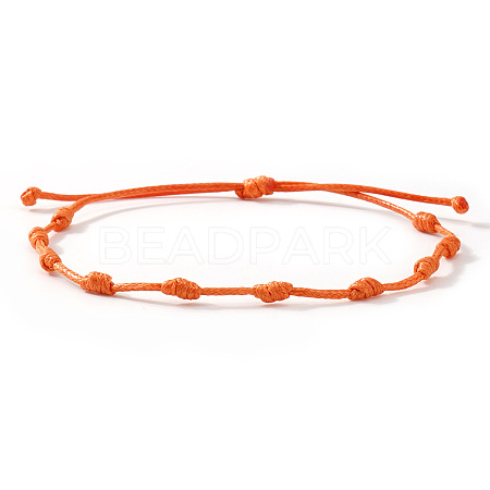 Adjustable Polyester Cord Braided Bracelets for Friendship Couple UP1845-5-1