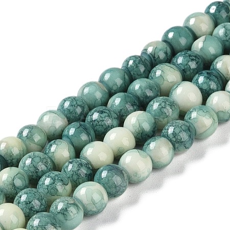 Baking Paint Glass Bead Strands X-GLAA-H031-01A-07-1