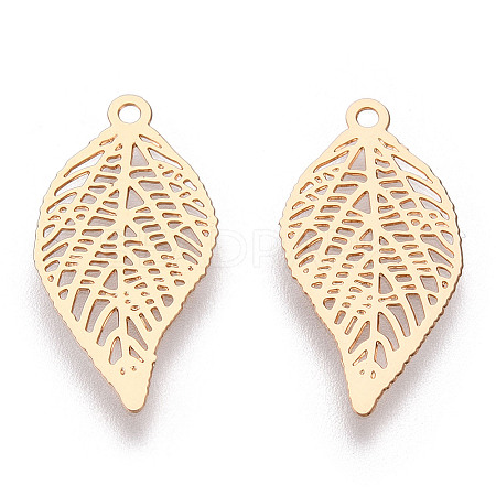 Rack Plating Brass Filigree Pendants KKC-T001-43KC-1