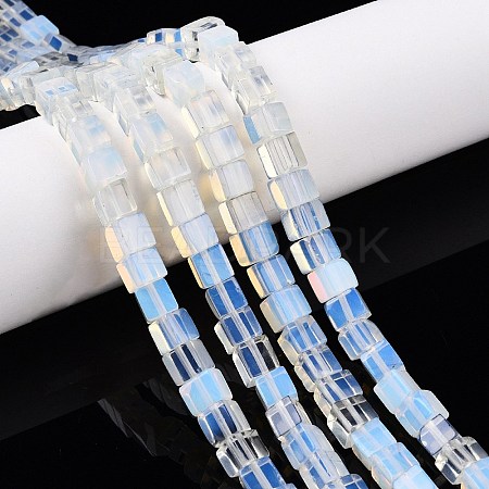 Opalite Beads Strands G-T139-6x6-04A-1