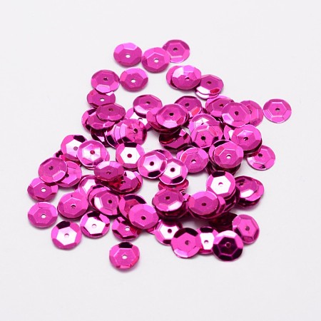 Plastic Paillette Beads X-PVC-A001-5mm-09-1