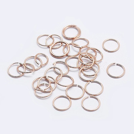 925 Sterling Silver Open Jump Rings STER-F036-02RG-0.7x6mm-1