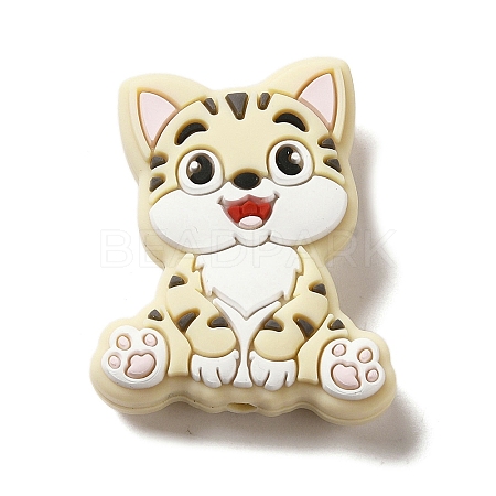 Cat Silicone Focal Beads SIL-B069-01B-1