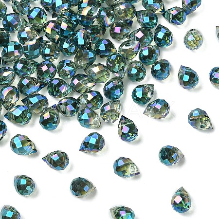 50Pcs Electroplate Glass Beads EGLA-YW0005-40B-1