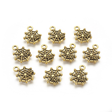 Halloween Jewelry Tibetan Style Alloy Pendants TIBEP-60606-AG-LF-1