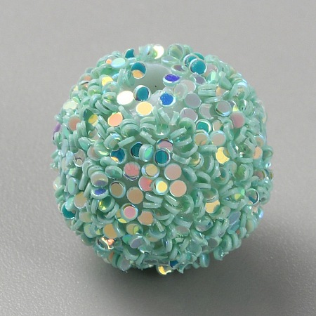 Opaque Acrylic Beads MACR-WH0010-12K-1