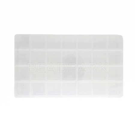 28 Grids Transparent Polypropylene(PP) Bead Organizers CON-J003-03-1