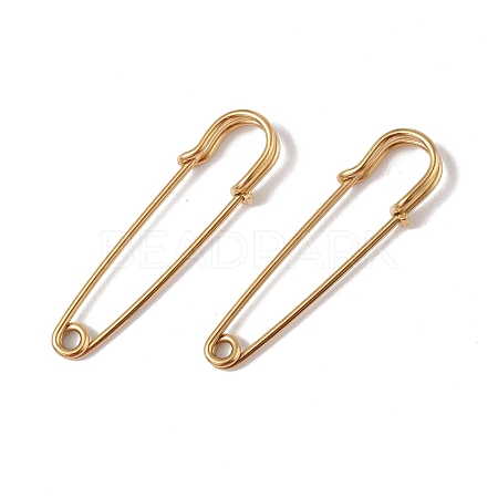 Ion Plating(IP) 304 Stainless Steel Safety Pins Brooch Findings STAS-I673-05G-1