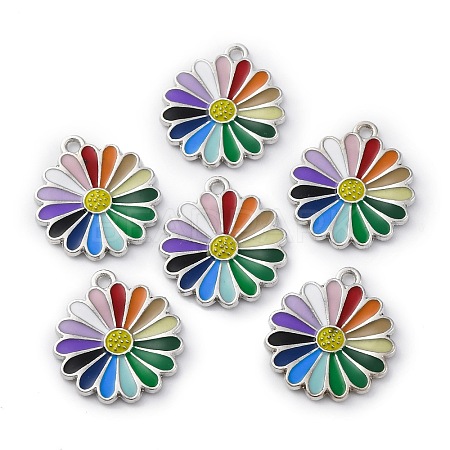 Alloy Enamel Pendants ENAM-P257-01P-01-1