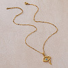 Vintage 304 Stainless Steel Glass Eye of Ra Pendant Necklaces for Women EQ3909-4