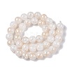 Electroplated Crackle Glass Beads Strands X-EGLA-N014-10mm-02-2