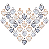 Heart Alloy Charms ZIRC-PH0001-02-1