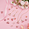 12Pcs 2 Styles Natural Agate Peach and Cherry Pendants G-OC0005-92-4