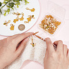 40Pcs 2 Style Alloy Enamel Honeycomb & Bees Pendant Decorations HJEW-SC0001-21-5