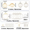 Unicraftale DIY Blank Dome Earring Making Kit DIY-UN0004-79-4