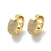 Brass Micro Pave Cubic Zirconia Hoop Earrings EJEW-D311-078G-4