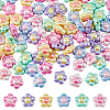 84PCS 6Colors Opaque Acrylic Beads SACR-DC0001-14-1