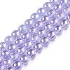 Electroplate Transparent Glass Beads Strands GLAA-T032-T6mm-AB01-1