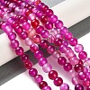 Natural Striped Agate/Banded Agate Beads Strands G-Z060-A01-A06-2