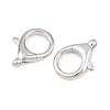 Brass Lobster Claw Clasps KK-H287-08F-P-2