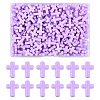 200Pcs Opaque Acrylic Beads SACR-FS0001-39F-1